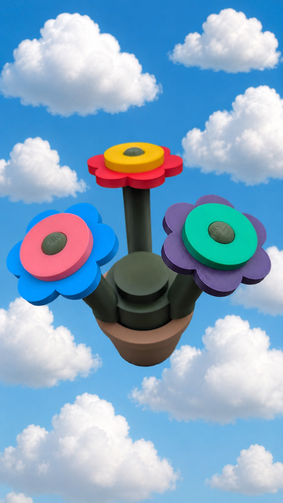 Lego-inspired 3D-printed flower display - Take That tour