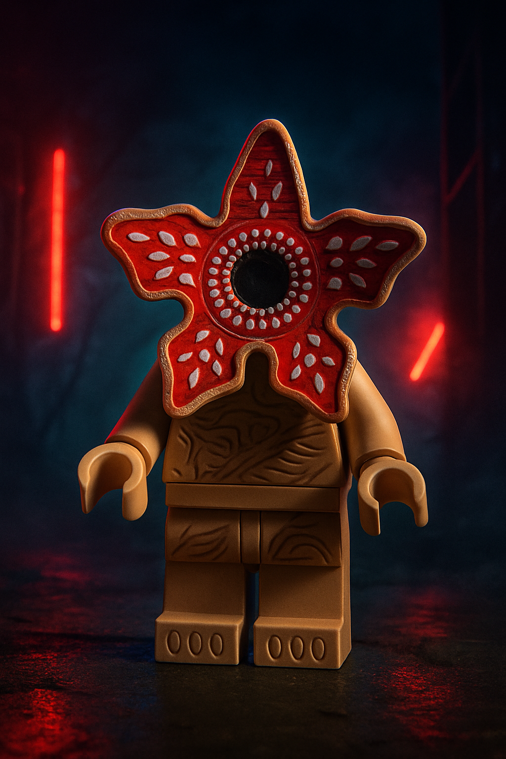 Demogorgon-inspired Lego minifig