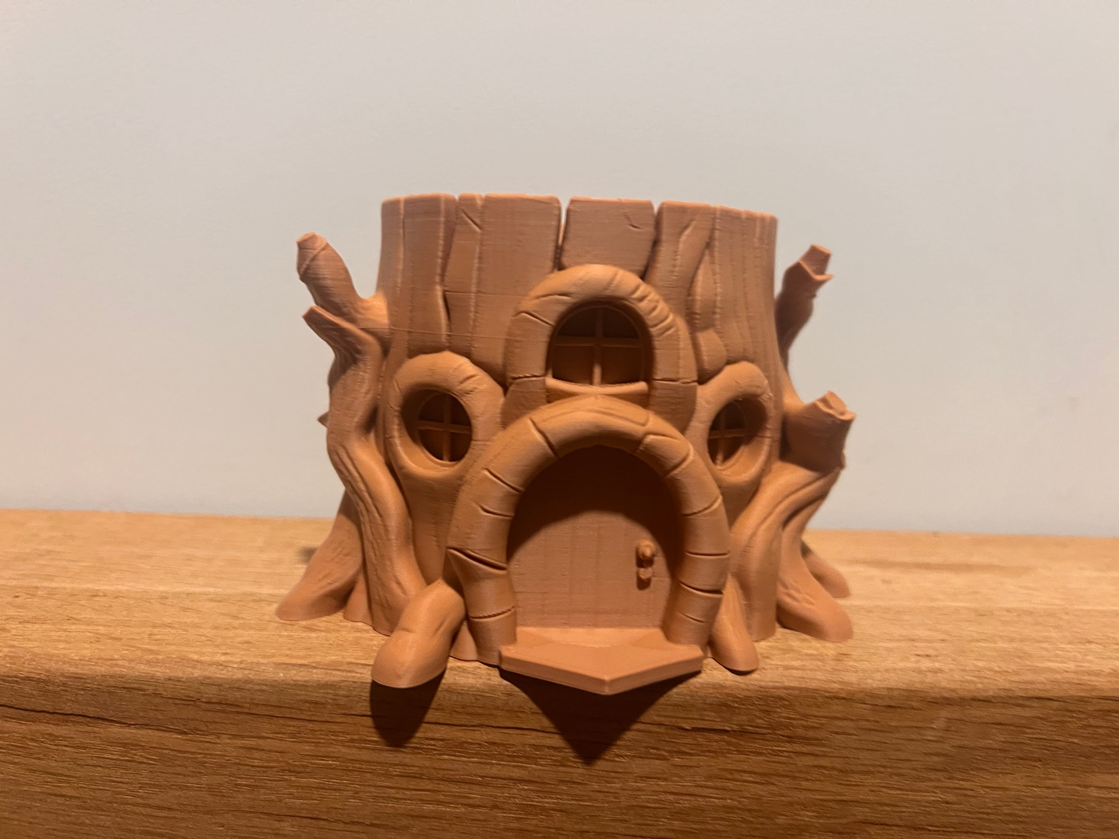 Fairy Tree House Pen Pot / Small Plant Pot