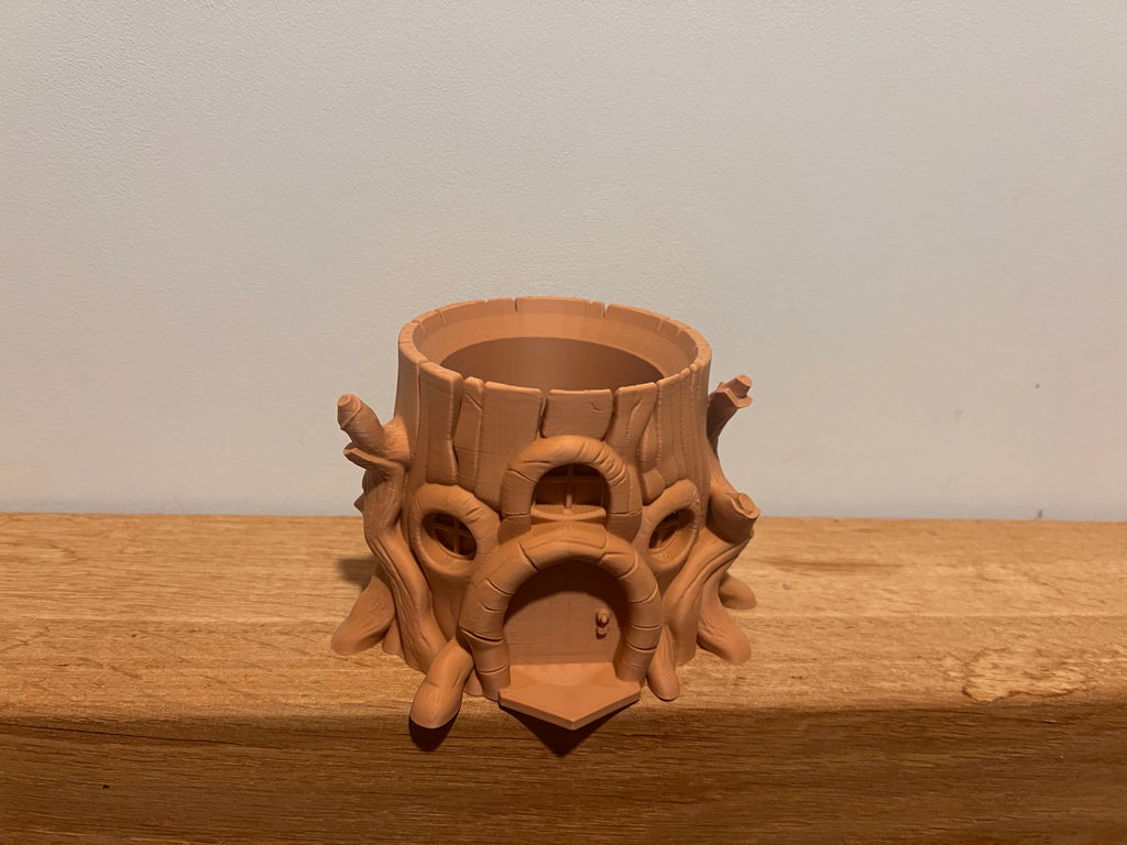 Fairy Tree House Pen Pot / Small Plant Pot