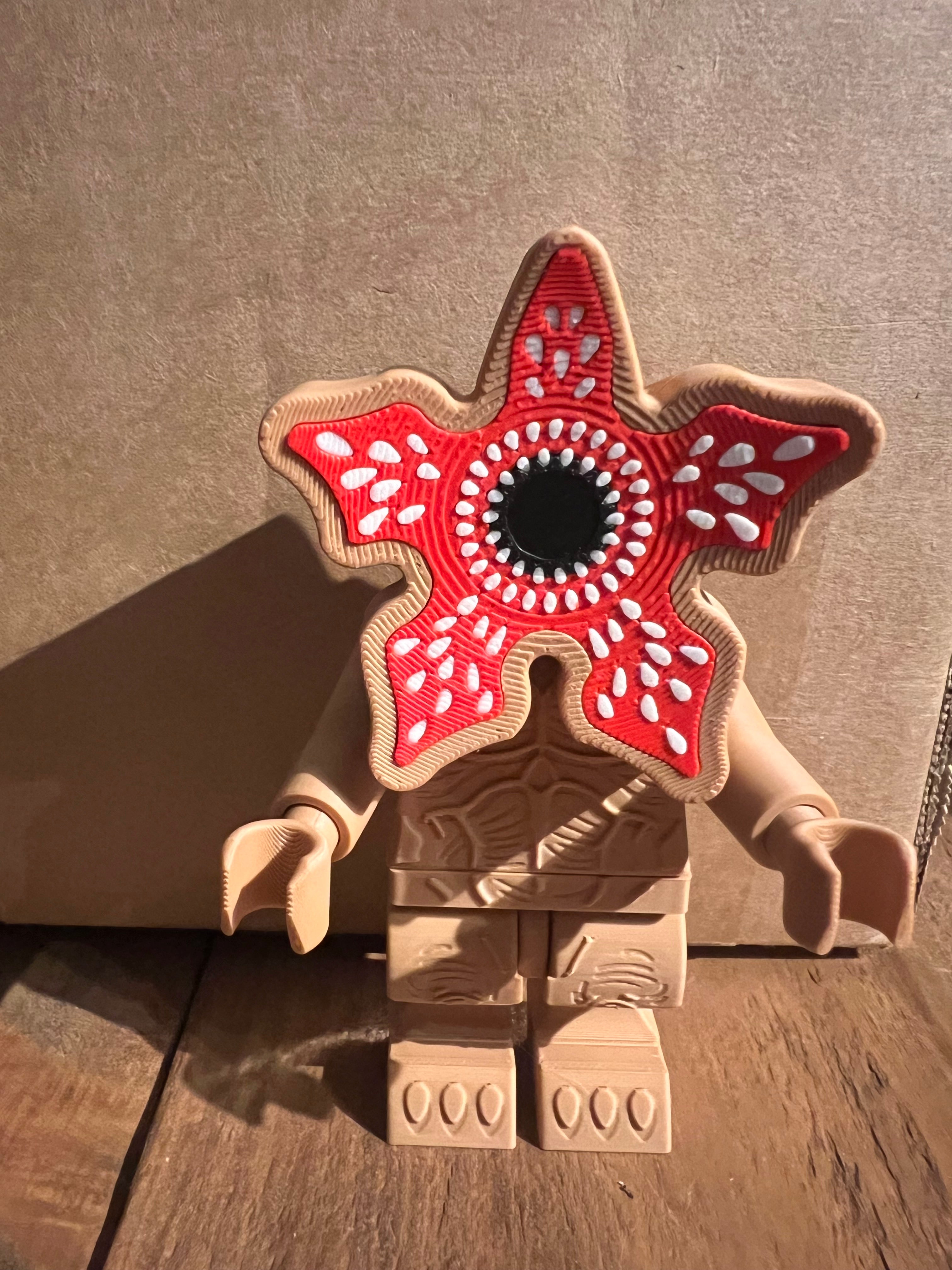 Demogorgon-inspired Lego minifig